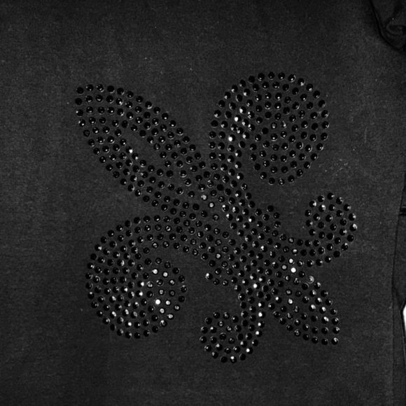 BCBG Maxazria Black womens Jacket with jeweled pattern. Size XL VGUC - Picture 5 of 13